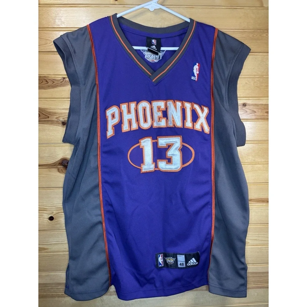 Vintage Phoenix Suns Steve Nash 13 Pro Cut Authentic Game Jersey Size 48 Adidas